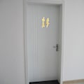 Pikkukuva 4 / 5: Taide-DIY-WC-kyltti kylpyhuoneeseen, mies ja nainen, vessa-kyltti, ovien tarvikkeet Black