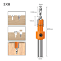 Miniatyrbillede 5 af 5: 5 stk Træskruer Chamfer Bor Hss Counter Taper Bor