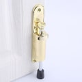 Miniatyrbillede 5 af 5: Hjemmefodbetjent Kickdown Dørstopper En-tryks Flip Dørholder Lydløs Buffer Brushed Nickel