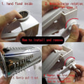 Miniatyrbillede 5 af 5: Multifunktionel Rotationsostrive, Rustfrit Stål Ostrive Skærer Slicer Smør Chokolade Rive