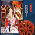 Miniatyrbillede 3 af 5: Miniature 3D Træpuslespil Bogstøtte Sæt LED Lys Fødselsdagsgave