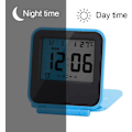 Miniatyrbild 3 av 5: Mini Vikbar Multifunktionell Bärbar LED-Klocka, Temperatur Kalender Datum (exklusive Batteri) blue