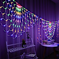 Pikkukuva 4 / 5: 1m Peacock Mesh Net Led-valoketju Värikäs Ulkokäyttöön