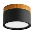 Miniatyrbilde 1 av 5: LED Taklampe Varmt Hvit Nedlys For Stue Gang Svart 1stk