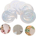 Miniatyrbillede 7 af 8: Iridescent Dobbelt Spiral Streamers Bryllupsfest Spiral Guirlander Loftdekoration