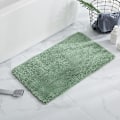 Miniatyrbillede 1 af 5: Badeværelsesmåtte Antislip Bademåtte Til Badeværelse Vandabsorberende Blød Mikrofiber Lusket Bademåtte Light green 50*80CM