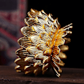 Miniatyrbilde 4 av 5: Lotusblomst Votiv Tealight Lysestake, Kobber Buddhistisk Lysestake