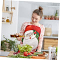 Miniatyrbilde 5 av 8: Laget Juletegneserie Kjøkkenforkle Morsomt og Praktisk Serveringsforkle for Juleanledninger