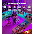 Pikkukuva 5 / 5: LED-nauhavalot RGB 5050 Bluetooth Wifi -ohjauksella Joustava nauha TV:n taustavalaistukseen Huoneen ja juhlien koristeluun Bare board 5M