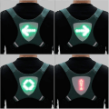 Miniatyrbilde 3 av 4: USB-refleksvest med LED-indikatorlys, fjernkontroll for sykling, løping og jogging