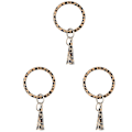 Miniatyrbillede 1 af 3: 3 stk. PU-læder Armbånd Nøglering Mode Elegant Leopard Print Nøglering