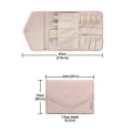 Miniatyrbilde 4 av 5: Reise Smykke Organizer Rullbar Smykkeskrin For Reise - Ringer Halskjeder Armbånd Øredobber