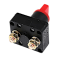 Miniatyrbillede 4 af 5: Afbryder Rotationsafbryder, Batteri Switch Strøm Til Bil Varevogn Lastbil Båd (1 stk, Sort Rød)
