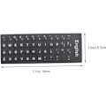Miniatyrbillede 6 af 8: Notebook Keyboard Stickers 10 stk. Universal Computer Beskytter Multi-sprog Layout Let at Påføre Rengør Tastatur