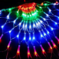 Pikkukuva 5 / 5: 1m Peacock Mesh Net Led-valoketju Värikäs Ulkokäyttöön