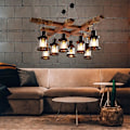 Miniatyrbild 1 av 5: 8-armad 68cm Mini Stil Chandelier Metall Glas Rustik