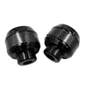 Miniatyrbillede 1 af 4: Forgaffelramme Sliders Styrtbeskyttelse Motor Kollision Beskytter Aluminium . (sort)(2 stk)