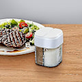 Miniatyrbillede 3 af 4: Krydderi Opbevaringsbeholdere, 2 stk Plastik Krydderi Opbevaringsbeholder Hvid Med 4 Rister Til Opbevaring Af Krydderier