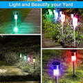 Miniatyrbilde 3 av 5: Utendørs Patio LED Hagelamper Multifarget + Varmt Hvit 10 stk