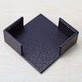 Miniatyrbillede 3 af 5: Hjemmekontor Læder Underkopper Med Holder, Sæt Af 6 Forretningsunderkopper Til Te Og Kaffe Kop (brun)