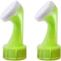 Miniatyrbilde 1 av 5: Flasketoppsprinkler Hagevanning PVC Hode Plantevanningstilbehør For Plastflasker (grønn hvit) (2 stk)