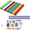 Pikkukuva 1 / 5: 100 kpl Matematiikan Linkkikuuppia Numberblocks Lukitus Multilink Laskentakuutiot Set a