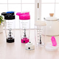 Miniatyrbillede 2 af 5: 600 Ml Shakerflaske Proteinpulver Vand Gym Træning Elektrisk Automatisk Havregryn Kop Mælk Bærbar Blanding