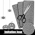Miniatyrbild 4 av 5: 12 Styck Broderade Tyglappar för Strykning 4.92x11 tum