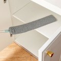 Pikkukuva 3 / 4: Sängyn vieressä oleva pölyharja, pitkäkahvainen moppi, uudelleenkäytettävä mikrokuituinen pölyharja, harja With 2 PCS Cloth