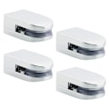 Miniatyrbillede 1 af 5: 4 stk. Glasklemmer Glashyldebeslag Kompatibel med 5-10 mm Tyk Glas, Justerbar Glasklemme D-Form Flad Ryg Kompatibel med Glas