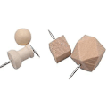 Miniatyrbillede 1 af 4: 144 Pak Dekorative Træ-Trykknapper Træ-Tommelfinger-Knapper