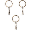 Miniatyrbillede 3 af 3: 3 stk. PU-læder Armbånd Nøglering Mode Elegant Leopard Print Nøglering