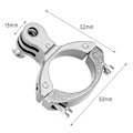 Miniatyrbilde 4 av 5: Sykkel Alu Styremontering for Gopro 1/2/3/3+ Kamera