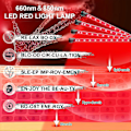 Miniatyrbilde 2 av 5: Rødt Lys Terapi Apparat 80 LEDer Infrarødt Lys Terapi Med Stativ (15\"-60\"), 660nm 850nm Dyp Rødt Lys Terapi For Kropp, Smerte, Hud_k29 80 LED