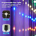 Miniatyrbild 3 av 5: Julgardinlampa Smart LED RGB Färg Bluetooth