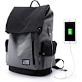 Miniatyrbild 1 av 5: USB-port Laptop Ryggsäck Kvinnor Män Dagryggsäck Skolryggsäck För 15,6 Tums Bärbar Dator