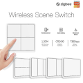 Miniatyrbillede 1 af 5: Tuya Zigbee Trådløs Smart Scene Switch 4 Gang
