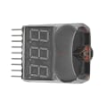 Miniatyrbillede 5 af 5: 1-8s Lipo Li-ion Fe Batterispændingstester Buzzer Alarm