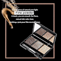 Miniatyrbillede 4 af 5: 3 Farvede Mineral Øjenbryn Kagepulver Palette Vandfast