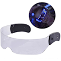 Miniatyrbilde 1 av 5: LED-lysende Briller for Voksne, LED-Visirbriller i 7 Farger, Fargede Lysende Briller