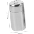 Miniatyrbillede 2 af 8: Krydderiglas i rustfrit stål Salt Peber Shaker Sæt Bærbar Krydderiholder Udendørs