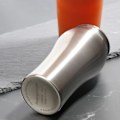 Miniatyrbillede 3 af 3: 1 stk Cocktailglas Bærbar Rustfrit Stål Holdbar Let Vægt Taljeformet Drikkekop Cocktailglas Til Bar Hjem