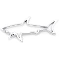 Miniatyrbilde 4 av 4: 2 stk Hule Fisk Hai Emblem Premium Bilmerke Klistremerke Fender Boot Fender Boot Bagasjerom