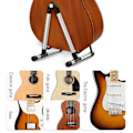 Miniatyrbilde 5 av 5: Gitarstativ Akustisk, Foldbar Metall Elektrisk Stativ Og Henger