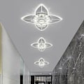 Miniatyrbilde 1 av 5: 20cm LED Taklampe Krystall Veranda Moderne Blomsterdesign