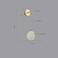 Miniatyrbillede 4 af 5: LED Vægskinne Sengelampe Nordisk Flush Mount Kobber