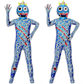 Miniatyrbillede 1 af 5: Roblox Regnbue Bodystocking Børnejumpsuit Maske Kostumer Fancy Up Performance Kostume 5-6 Years
