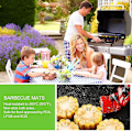 Pikkukuva 3 / 5: 2 kpl/setti 36 cm pyöreä PTFE:stä valmistettu tarttumaton BBQ-grillin matto