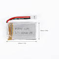 Pikkukuva 4 / 5: 3.7V 600mAh 25C Lipo-akku 802540 Molex