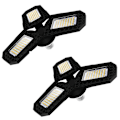 Miniatyrbilde 1 av 5: 2 stk 80W LED Garasje Taklampe Deformerbar 3 Paneler E26